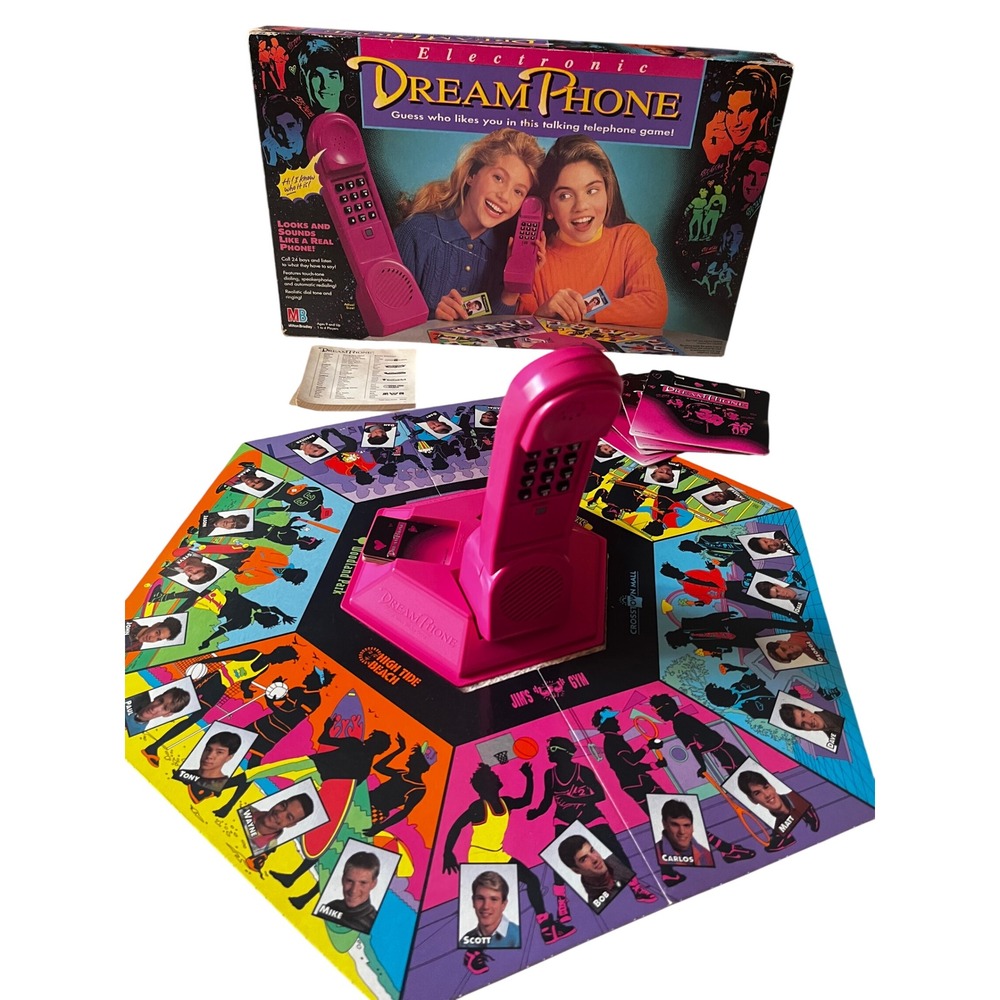 Vintage 1991 Milton Bradley Electronic Dream Phone Board Game 90s Retro Mystery